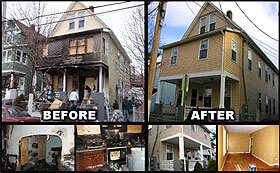 fire cleanup - home in Terre Haute